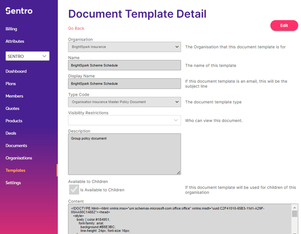 Document Templates