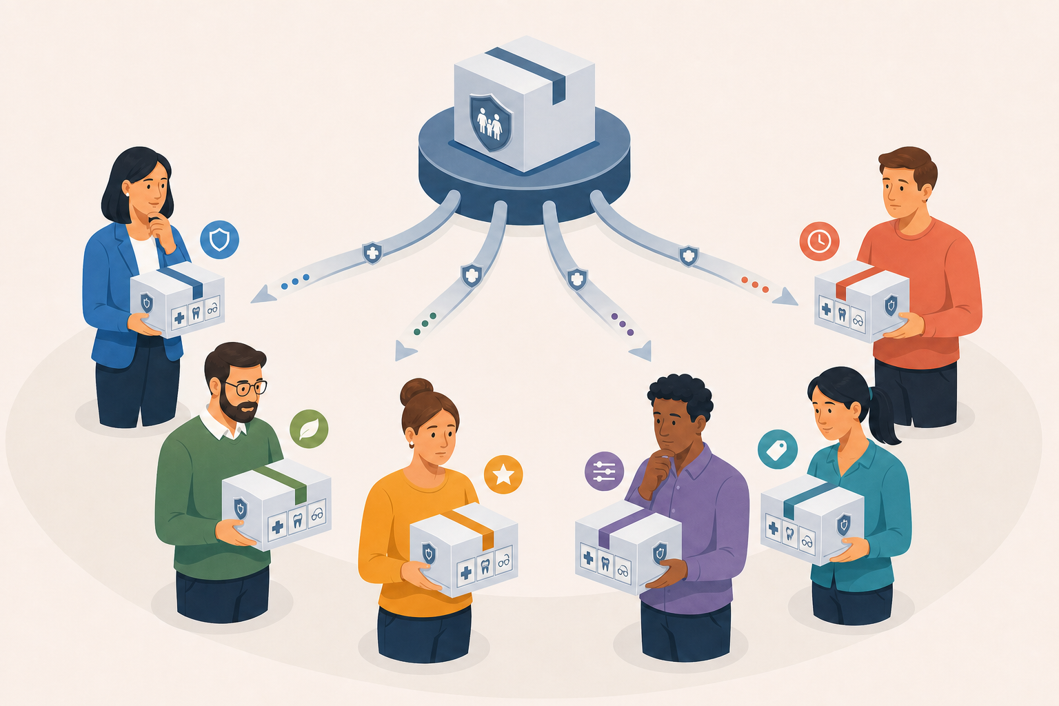 Group product, individual service